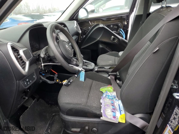 2021 Kia Soul S with VIN KNDJ23AU1M7125264, listed as a Copart auction lot 44117115 with 0 mi miles and Salvage Title. Bid and sale history available at carsss.com. Image 7.