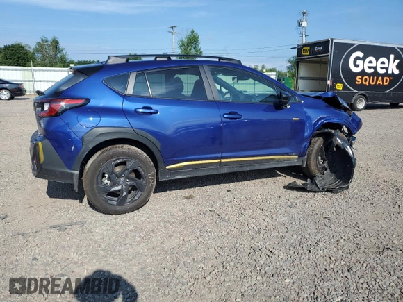 2025 Subaru Crosstrek Special Sports with VIN 4S4GUHF6XS3739399, listed as a Copart auction lot 65258915 with 682 mi miles and Salvage title. Bid and sale history available at DreamBid. Image 3.