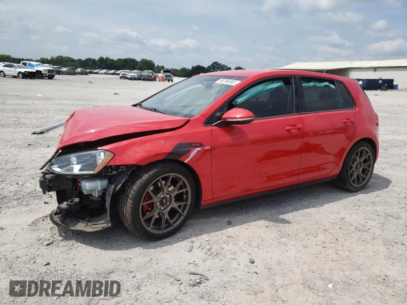 2017 Volkswagen Golf GTI S with VIN 3VW4T7AU8HM063906, listed as a Copart auction lot 65266883 with 64,329 mi miles. Bid and sale history available at carsss.com. Image 1.