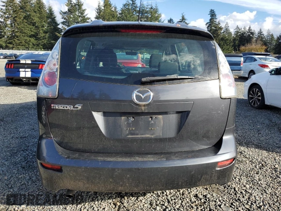 2006 Mazda 5 Sport with VIN JM1CR293460117357, listed as a Copart auction lot 79650104 with 75,402 mi miles and Salvage Title. Bid and sale history available at DreamBid. Image 6.