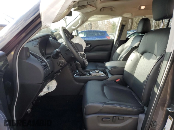 2024 Infiniti QX80 LUXE with VIN JN8AZ2AE2R9328307, listed as a Copart auction lot 44684235 with 20,261 mi miles and Non Repairable. Bid and sale history available at carsss.com. Image 7.