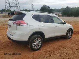 2016 Nissan Rogue SV with VIN JN8AT2MT5GW020414, listed as a Copart auction lot 52334525 with 91,969 mi miles and Salvage Title. Bid and sale history available at carsss.com. Image 3.