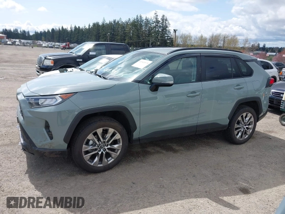 2019 Toyota RAV4 XLE Premium with VIN 2T3A1RFV7KW076483, listed as a IAAI auction lot 41945570 with 9,334 mi miles. Bid and sale history available at carsss.com. Image 14.