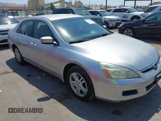 2006 Honda Accord LX SE with VIN 1HGCM56396A108878, listed as a IAAI auction lot 42722329 with 373,638 mi miles and . Bid and sale history available at DreamBid. Image 1.