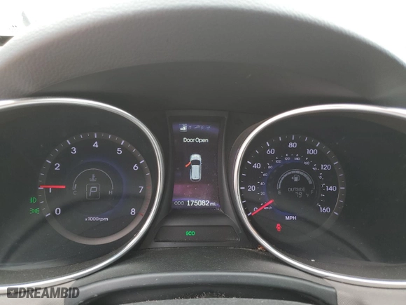 2014 Hyundai Santa Fe Sport with VIN 5XYZU3LB8EG177178, listed as a Copart auction lot 49426995 with 175,082 mi miles and Salvage Title. Bid and sale history available at carsss.com. Image 9.