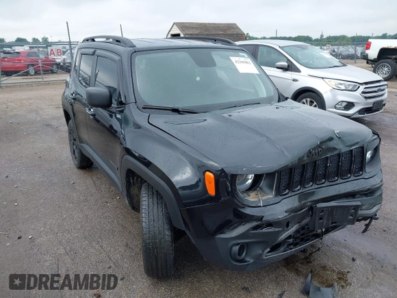 2020 Jeep Renegade Sport with VIN ZACNJBAB1LPL13505, listed as a IAAI auction lot 42365862 with 37,443 mi miles and . Bid and sale history available at DreamBid. Image 1.