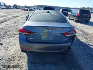 2015 Hyundai Genesis 3.8L with VIN KMHGN4JE4FU014997, listed as a IAAI auction lot 41166300 with 220,328 mi miles. Bid and sale history available at carsss.com. Image 16.