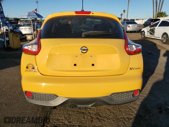 2015 Nissan Juke S with VIN JN8AF5MV7FT557389, listed as a Copart auction lot 88115795 with 113,471 mi miles and Salvage Title. Bid and sale history available at carsss.com. Image 6.