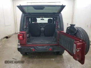 2021 Jeep Wrangler 80th Anniversary with VIN 1C4GJXAN9MW784552, listed as a Copart auction lot 43357205 with 65,230 mi miles and Salvage Title. Bid and sale history available at DreamBid. Image 6.