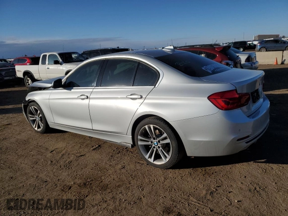 2017 BMW 3 Series 330i xDrive with VIN WBA8D9G53HNU60388, listed as a Copart auction lot 44855365 with 88,875 mi miles and Salvage Title. Bid and sale history available at carsss.com. Image 2.