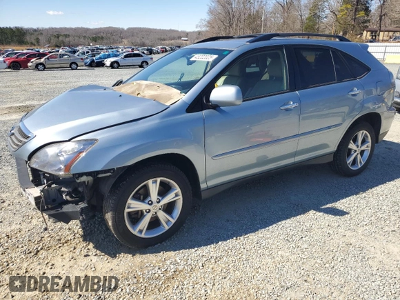 2008 Lexus RX 400h with VIN JTJGW31U682009525, listed as a Copart auction lot 45202025 with 261,960 mi miles and Salvage Title. Bid and sale history available at DreamBid. Image 1.