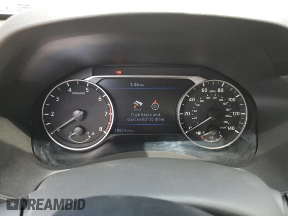 2025 Nissan Altima SV with VIN 1N4BL4DW1SN320770, listed as a Copart auction lot 53951215 with 10,813 mi miles and Salvage Title. Bid and sale history available at DreamBid. Image 9.
