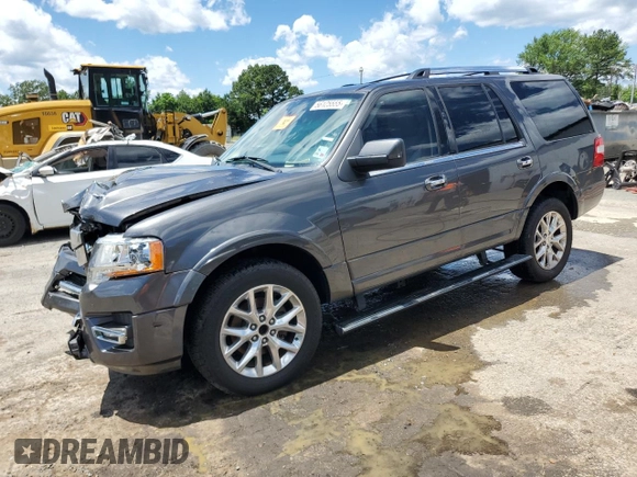 2017 Ford Expedition Limited с VIN 1FMJU1KT6HEA32175, выставлен на аукционе Copart как лот 56125555 с пробегом Не указан миль и Списание • Salvage title. История ставок и продаж доступна на DreamBid. Изображение 1.