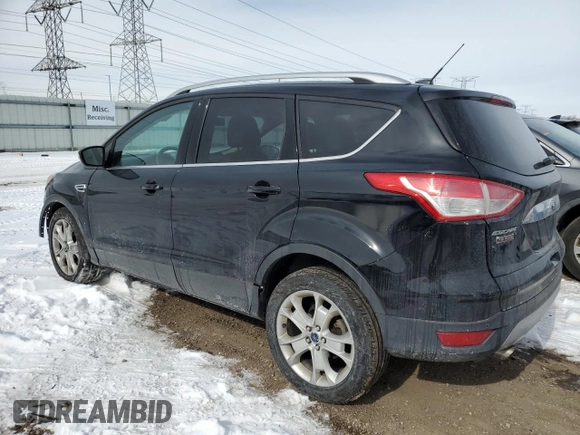 2016 Ford Escape Titanium with VIN 1FMCU9JX1GUB44723, listed as a Copart auction lot 45753105 with 124,118 mi miles and Salvage Title. Bid and sale history available at carsss.com. Image 2.