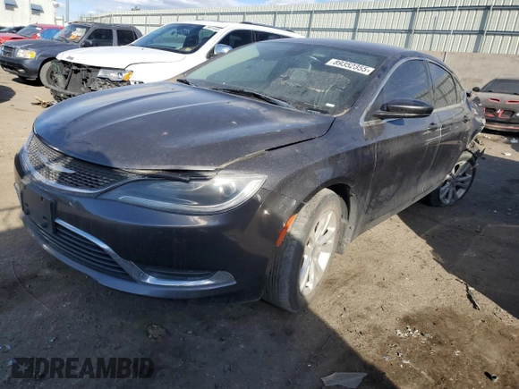 2015 Chrysler 200 Limited z VIN 1C3CCCAB6FN602665, wystawiony jako Copart lot #89352355 z przebiegiem 113 510 mil mil oraz Szkoda całkowita • Salvage title. Historia ofert i sprzedaży dostępna na DreamBid. Obrazek 1.