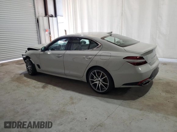 2025 Genesis G70 2.5T with VIN KMTG34SC2SU151147, listed as a Copart auction lot 59408125 with 11,273 mi miles and Clean title. Bid and sale history available at DreamBid. Image 2.