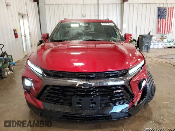 2023 Chevrolet Blazer RS with VIN 3GNKBKRS9PS198929, listed as a Copart auction lot 83697844 with 11,573 mi miles and Salvage title. Bid and sale history available at DreamBid. Image 5.
