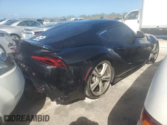 2020 Toyota GR Supra 3.0 with VIN WZ1DB4C00LW026728, listed as a Copart auction lot 76254554 with 19,815 mi miles and Non Repairable. Bid and sale history available at carsss.com. Image 3.