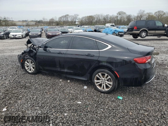 2015 Chrysler 200 Limited with VIN 1C3CCCAB3FN649281, listed as a Copart auction lot 50343895 with Not Provided miles and Salvage Title. Bid and sale history available at carsss.com. Image 2.