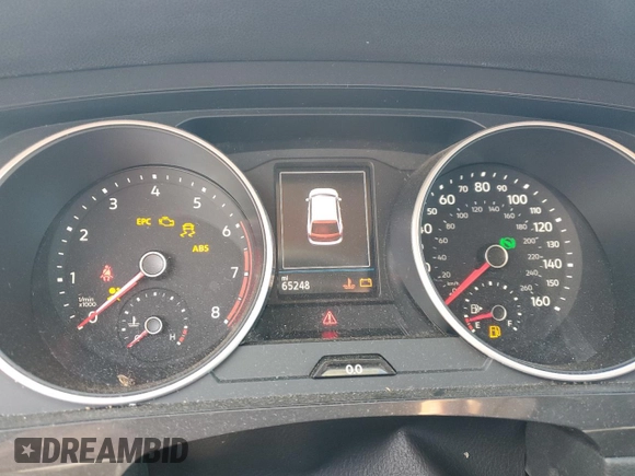 2021 Volkswagen Tiguan S with VIN 3VV1B7AX1MM155518, listed as a Copart auction lot 88461765 with 65,248 mi miles and Salvage Title. Bid and sale history available at DreamBid. Image 9.
