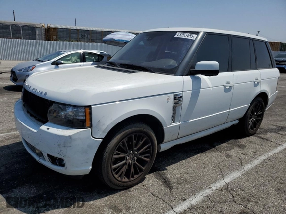 2012 Land Rover Range Rover SC Autobiography with VIN SALMP1E48CA384650, listed as a Copart auction lot 63293455 with 152,666 mi miles and Salvage title. Bid and sale history available at DreamBid. Image 1.