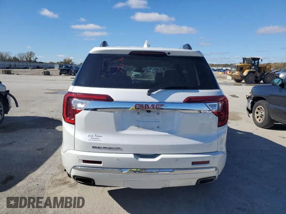 2022 GMC Acadia Denali with VIN 1GKKNPLS8NZ134794, listed as a Copart auction lot 78139034 with 35,461 mi miles and Salvage Title. Bid and sale history available at carsss.com. Image 6.