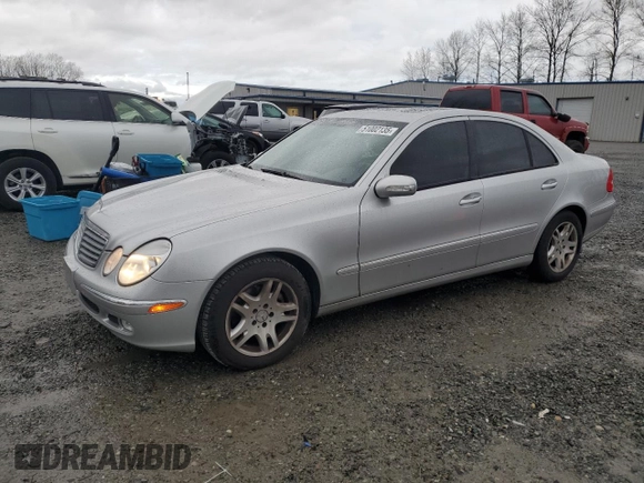 2003 Mercedes-Benz E-Class 3.2L with VIN WDBUF65J83A155932, listed as a Copart auction lot 51002135 with 59,835 mi miles and Clean Title. Bid and sale history available at carsss.com. Image 1.