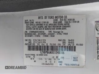 2014 Ford Mustang V6 с VIN 1ZVBP8AMXE5248106, выставлен на аукционе IAAI как лот 42491300 с пробегом 144 587 миль миль и . История ставок и продаж доступна на DreamBid. Изображение 9.