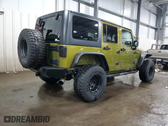 2007 Jeep Wrangler Unlimited X with VIN 1J4GB39177L184300, listed as a Copart auction lot 45992015 with Not provided miles and Non repairable. Bid and sale history available at DreamBid. Image 3.