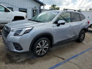2023 Subaru Forester Limited z VIN JF2SKANC3PH510433, wystawiony jako Copart lot #62079165 z przebiegiem 23 115 mil mil oraz Szkoda całkowita • Salvage title. Historia ofert i sprzedaży dostępna na DreamBid. Obrazek 1.