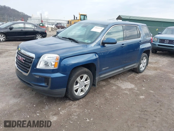 2016 GMC Terrain SLE with VIN 2GKFLSEK4G6297819, listed as a IAAI auction lot 42023775 with 128,658 mi miles. Bid and sale history available at carsss.com. Image 2.