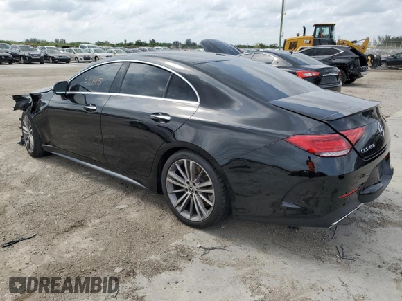 2019 Mercedes-Benz CLS with VIN WDD2J5JB2KA038318, listed as a Copart auction lot 50689794 with 57,145 mi miles. Bid and sale history available at carsss.com. Image 2.