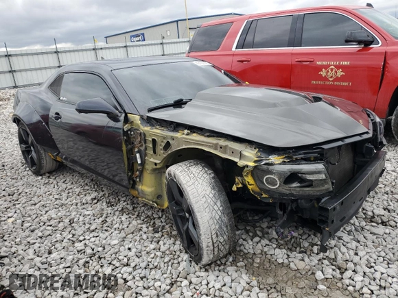 2011 Chevrolet Camaro 2SS with VIN 2G1FK1EJ6B9110919, listed as a Copart auction lot 43157775 with 124,212 mi miles and Salvage Title. Bid and sale history available at DreamBid. Image 4.