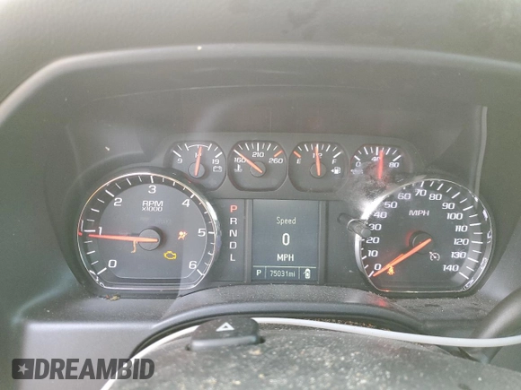 2018 Chevrolet Silverado 1500 Work Truck with VIN 1GCRCNEC8JZ200667, listed as a Copart auction lot 44687615 with 75,031 mi miles and Salvage Title. Bid and sale history available at carsss.com. Image 9.