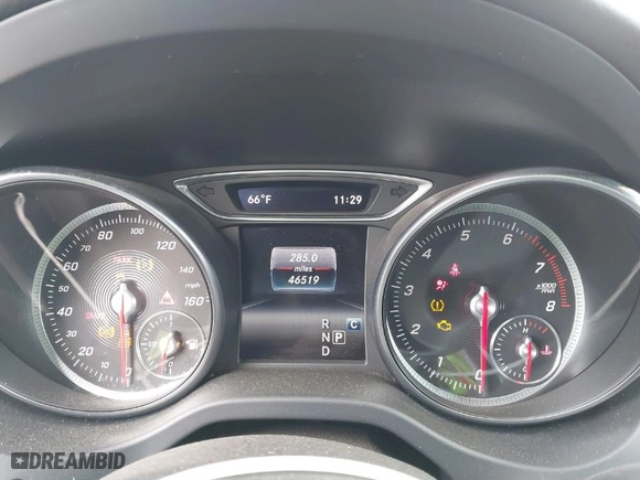 2019 Mercedes-Benz GLA with VIN WDCTG4EB3KU017732, listed as a IAAI auction lot 41499874 with 46,519 mi miles. Bid and sale history available at carsss.com. Image 7.