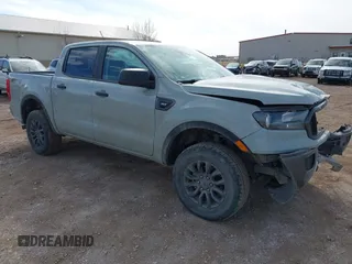 2021 Ford Ranger XL with VIN 1FTER4FH0MLD04059, listed as a IAAI auction lot 41748357 with 60,308 mi miles. Bid and sale history available at carsss.com. Image 1.