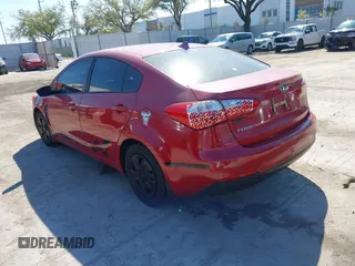2016 Kia Forte LX with VIN KNAFK4A66G5510667, listed as a IAAI auction lot 41701919 with 165,361 mi miles. Bid and sale history available at carsss.com. Image 3.