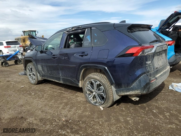 2024 Toyota RAV4 Prime XSE with VIN JTMEB3FV2RD233517, listed as a Copart auction lot 47728435 with 1,265 mi miles and Salvage Title. Bid and sale history available at carsss.com. Image 2.