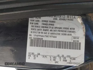 1999 Ford Contour SE Fleet с VIN 1FAFP66L7XK197666, выставлен на аукционе IAAI как лот 41850926 с пробегом 132 972 миль миль и . История ставок и продаж доступна на DreamBid. Изображение 9.