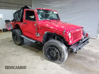 2014 Jeep Wrangler Sport with VIN 1C4AJWAG6EL139619, listed as a Copart auction lot 54935445 with 79,001 mi miles and Salvage title. Bid and sale history available at DreamBid. Image 4.