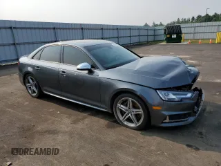 2018 Audi S4 Premium Plus with VIN WAUB4AF49JA030507, listed as a Copart auction lot 60219423 with 65,684 mi miles. Bid and sale history available at carsss.com. Image 4.