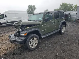 2021 Jeep Wrangler Unlimited Sport S z VIN 1C4HJXDN0MW659729, wystawiony jako Copart lot #61238145 z przebiegiem 54 565 mil mil oraz Szkoda całkowita • Salvage title. Historia ofert i sprzedaży dostępna na DreamBid. Obrazek 1.