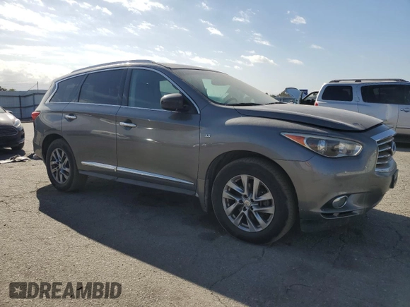 2015 Infiniti QX60 with VIN 5N1AL0MM7FC518912, listed as a Copart auction lot 66558744 with 125,750 mi miles and Salvage title. Bid and sale history available at DreamBid. Image 4.