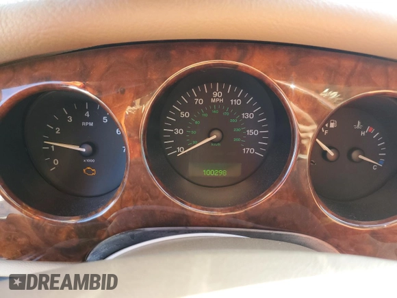 2001 Jaguar XJ Vanden Plas with VIN SAJDA24C51LF38566, listed as a Copart auction lot 43314625 with 100,298 mi miles and Salvage title. Bid and sale history available at DreamBid. Image 9.