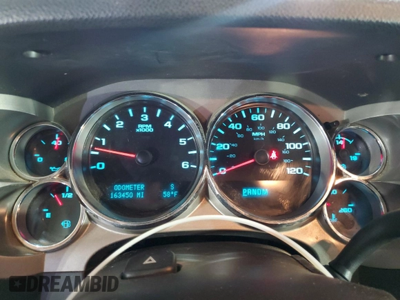 2011 Chevrolet Silverado 1500 LT with VIN 1GCRKSE32BZ449713, listed as a Copart auction lot 55201895 with 163,450 mi miles and Salvage Title. Bid and sale history available at DreamBid. Image 9.