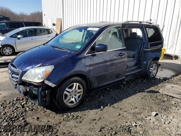 2006 Honda Odyssey EX-L with VIN 5FNRL38686B012884, listed as a Copart auction lot 46986245 with 191,295 mi miles and Salvage Title. Bid and sale history available at carsss.com. Image 1.