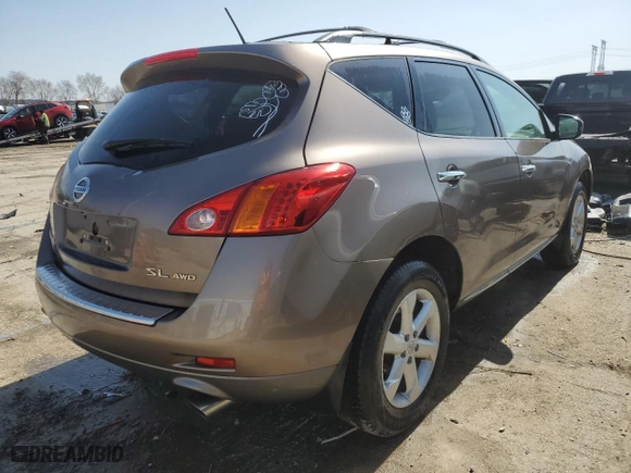 2009 Nissan Murano LE with VIN JN8AZ18W99W214380, listed as a Copart auction lot 48224695 with 146,228 mi miles and Salvage Title. Bid and sale history available at carsss.com. Image 3.