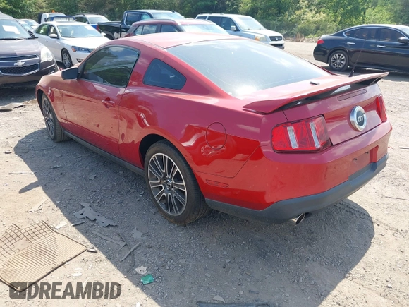 2010 Ford Mustang GT with VIN 1ZVBP8CH8A5154932, listed as a IAAI auction lot 42103416 with 44,502 mi miles. Bid and sale history available at carsss.com. Image 3.