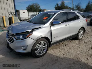 2020 Chevrolet Equinox Premier with VIN 3GNAXNEV0LS571090, listed as a Copart auction lot 47237115 with 64,062 mi miles and Salvage Title. Bid and sale history available at carsss.com. Image 1.