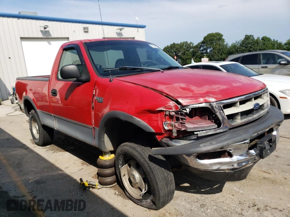1998 Ford F-150 with VIN 1FTZF1821WKA63445, listed as a Copart auction lot 62563374 with 270,311 mi miles and Salvage title. Bid and sale history available at DreamBid. Image 4.
